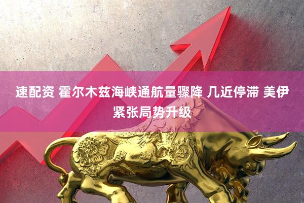 速配资 霍尔木兹海峡通航量骤降 几近停滞 美伊紧张局势升级