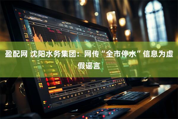 盈配网 沈阳水务集团：网传“全市停水”信息为虚假谣言