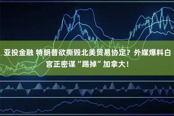 亚投金融 特朗普欲撕毁北美贸易协定？外媒爆料白宫正密谋“踢掉”加拿大！