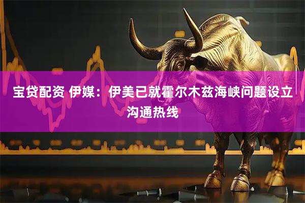 宝贷配资 伊媒：伊美已就霍尔木兹海峡问题设立沟通热线